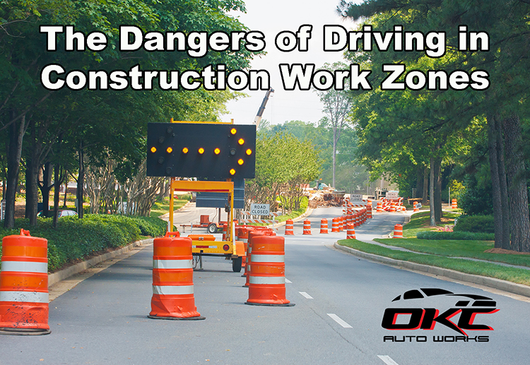 accidents often happen in construction work zones, construction zones and driving, driving hazards in work zones