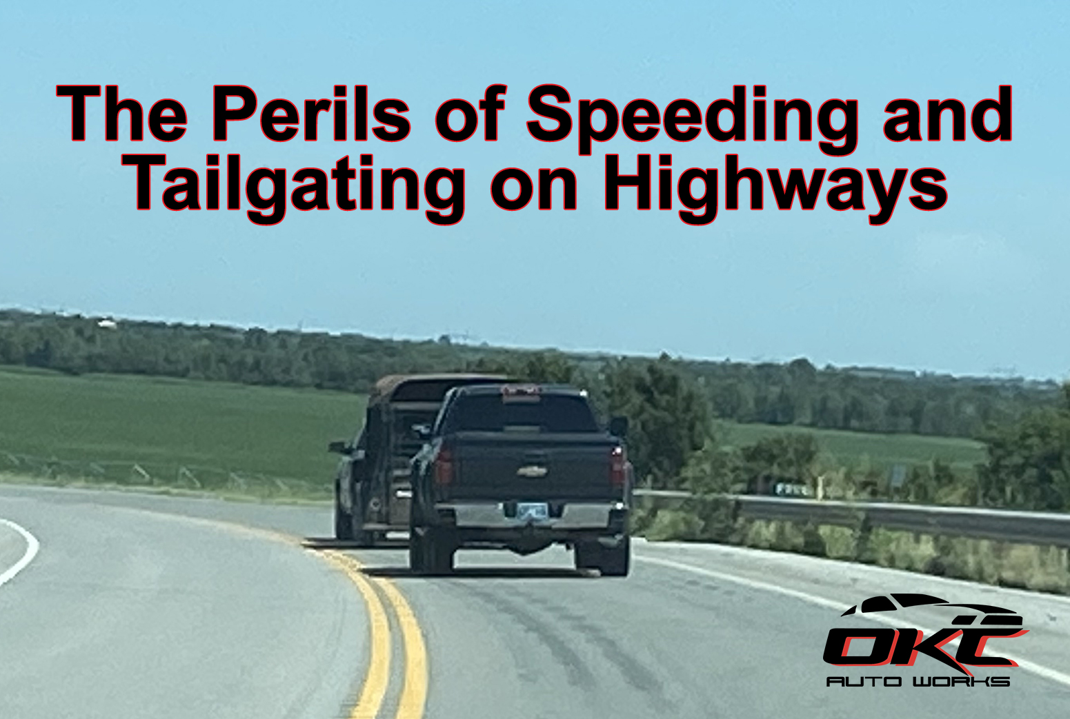 speeding and tailgating